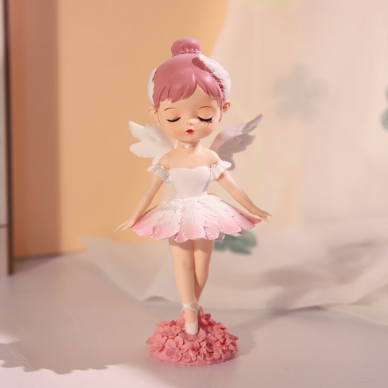 New girl heart Bella ballet girl creative resin ornaments living room bedroom home decoration crafts gifts