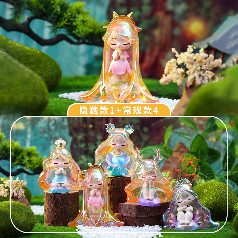 Rapunzel Blind Box Figure Girl Heart Resin Trendy Girls Desktop Ornament Doll Surprise Gift