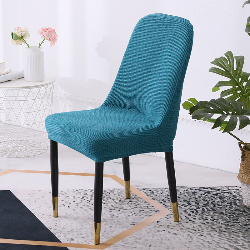 Curved chair cover semi-circular elastic special-shaped chair cover chair cushion set chair cushion integrated backrest chair cover home