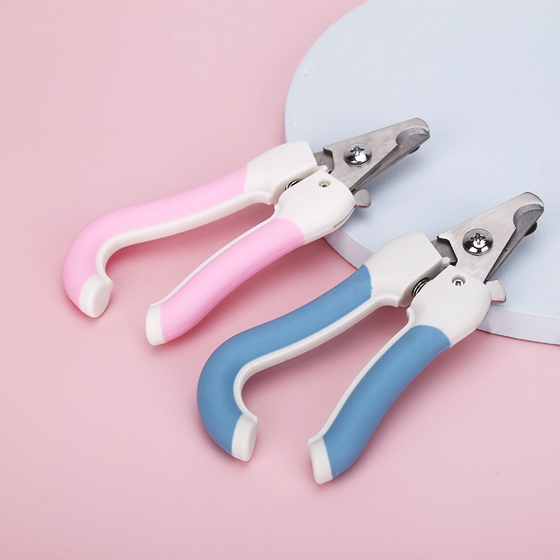 Cross-border pet nail clipper set file stainless steel cat and dog nail clipper cleaning and beauty supplies