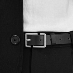 Suit trousers belt trendy ins Korean version men's and women's thin belt personalized pin buckle handsome trendy young people student trousers belt