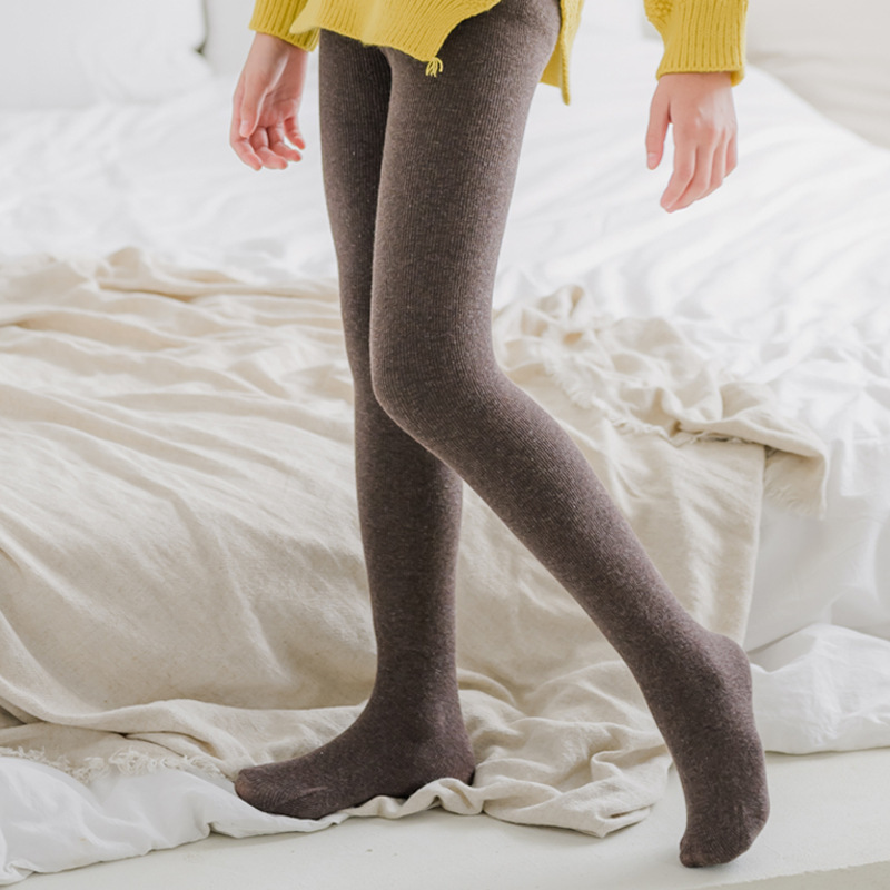 Girls' leggings, autumn and winter Korean style children's clothing, girls' slim fit combed cotton elastic foot socks and pants