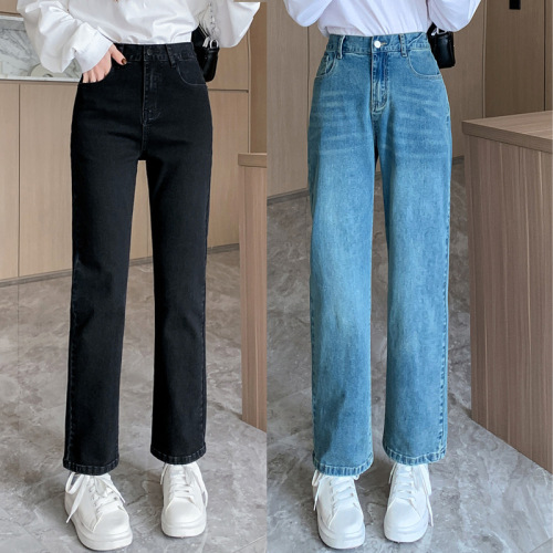 317 Extra Large Size Pants Women's 300 Jin 350 Jin Plus Fat Spring and Autumn Wide Leg Pants High Elastic Straight Leg Pants Wide Leg Pants