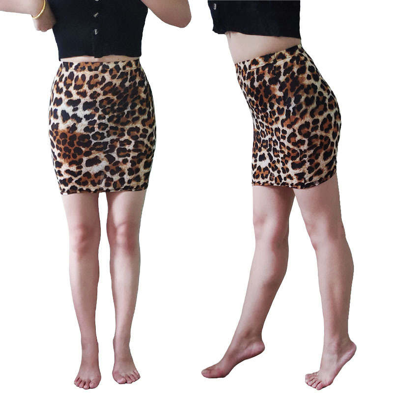 Cross-border products Amazon Women's Short Leopard Print Skirt AliExpress EBAY Printed Leopard Print Skirt