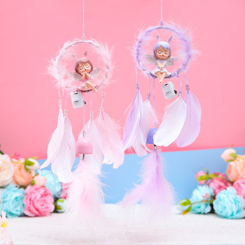 New model Annie baby dreamweaver wind chime girly heart girl room decoration with light pendant scenic spot hot selling pendant
