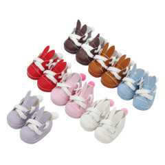 20cm cotton doll EXO star doll toy shoes Milu doll shoes 5*2.8cm tail rabbit shoes