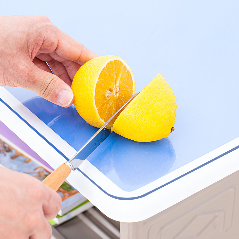 School desk mat odorless safe and healthy desk mat pvc transparent antibacterial soft glass desk tablecloth