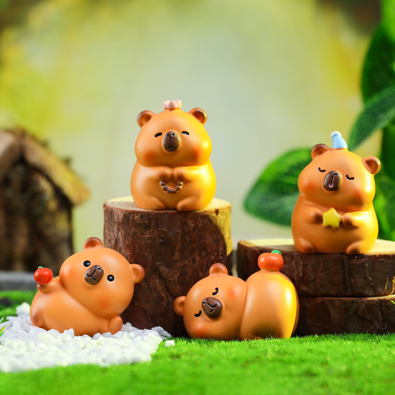 Popular internet celebrity same style Capibara mini ornaments personalized furniture decorations wholesale gifts for students and children