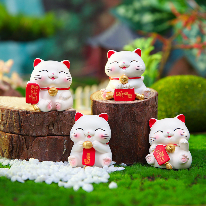 Manufacturer's new desktop cat car ornaments personalized center console doll car decorations interior accessories