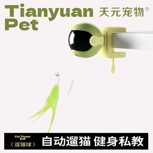 Tianyuan Pet Smart Cat Toy Cross-border Hot Selling Self-Happiness and Boredom Relief Automatic Cat Funny Stick Electric Cat Toy Artifact