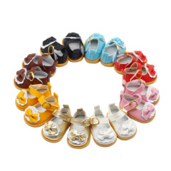 20cm Cotton Doll/EXO Milu 14-inch Doll Toy Shoes Velcro Bow Leather Shoes Accessories Shoes