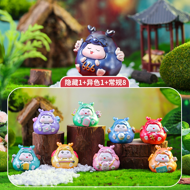 New Year of the Dragon Wish Dragon Dundun Blind Box Cartoon Festival Big Cute Dragon Treasure Ornament New Year Gift Wholesale