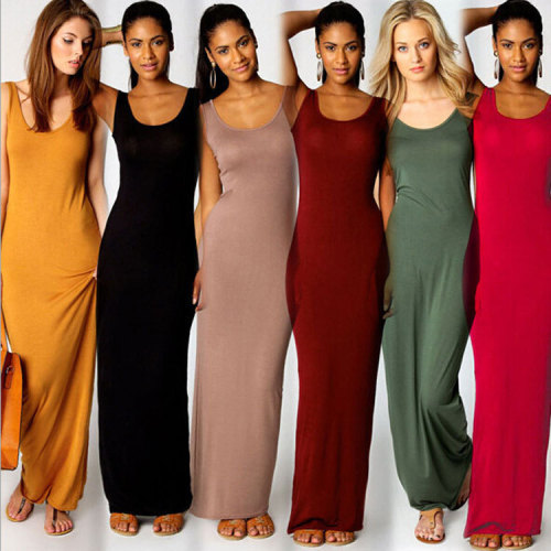 Amazon wish women's clothing wholesale 6 colors 5 sizes elegant sexy vest long skirt fashion dress ebay women's clothing