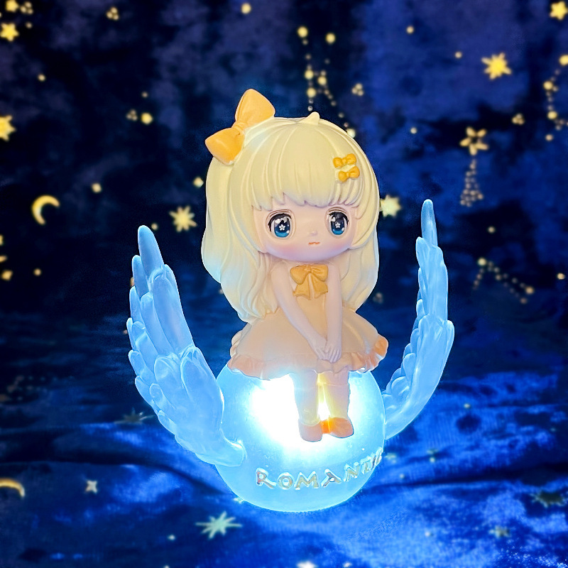 Creative new Fantasy Galaxy with light blind box girl heart desktop decoration small ornaments surprise box small gifts trendy play