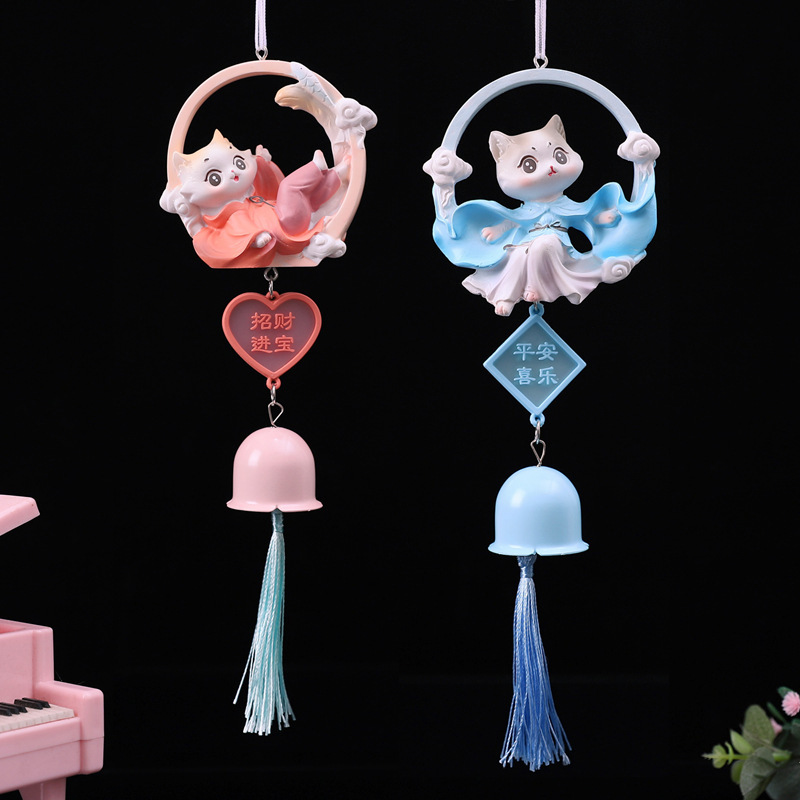 Autumn and winter new antique cat fairy wind chime creative peace, joy, auspiciousness, girl's heart decoration gift