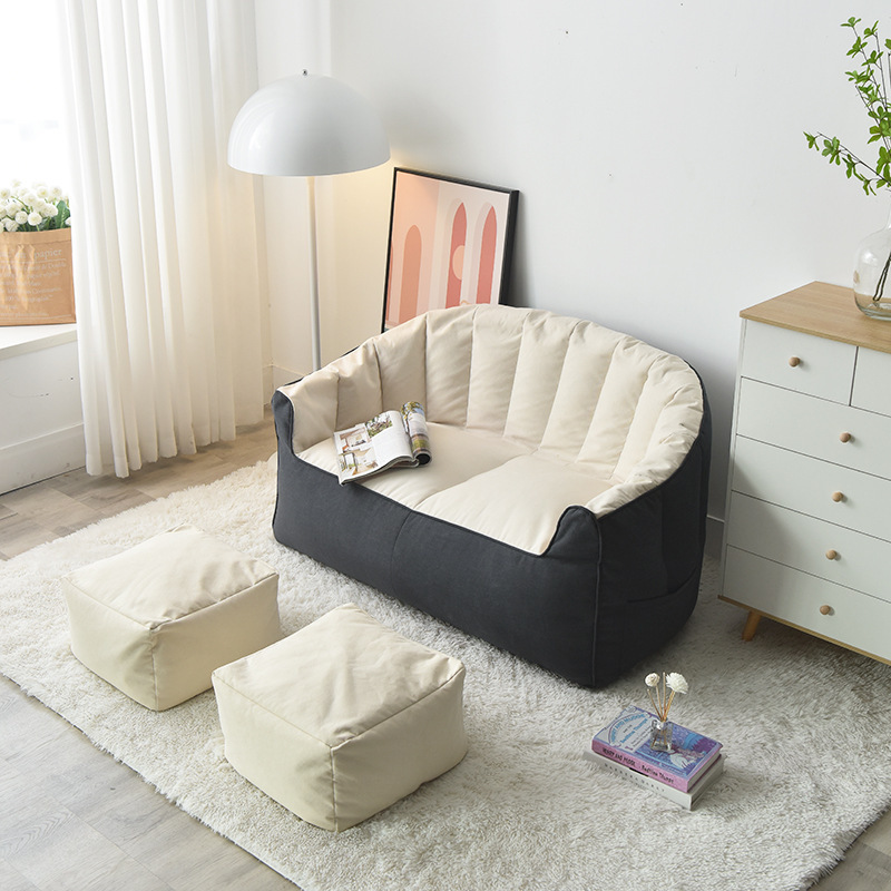 Double lazy sofa bean bag tatami can lie down and sleep small sofa small apartment balcony lying down bedroom style bean bag