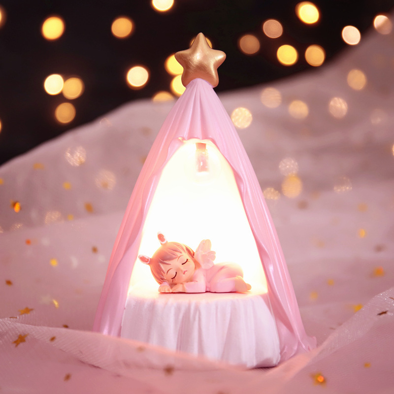 Annie Baby Sleeping Tent Night Light Star Girl Heart Room Decoration Street Stall Supply Birthday Gift