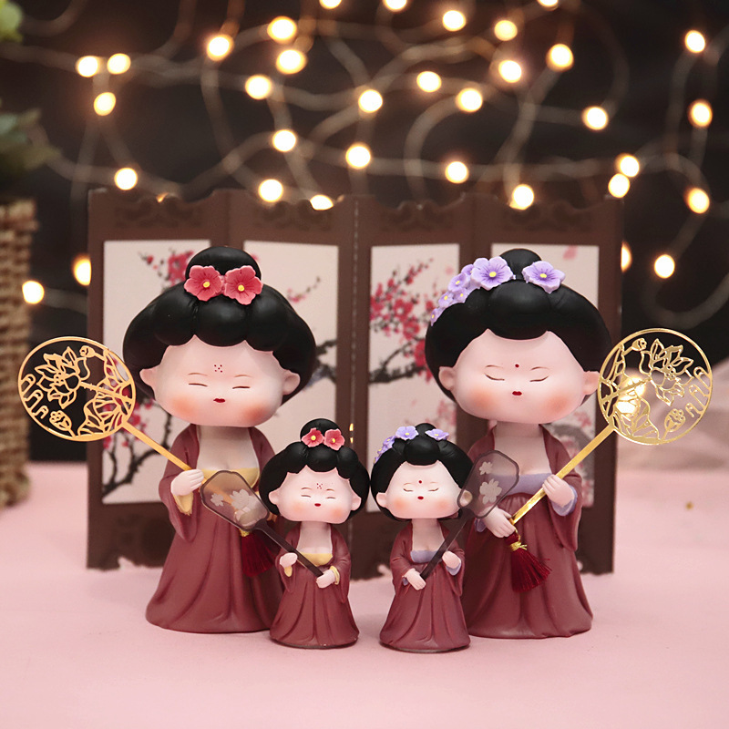 The empress arrives at the new Tang Dynasty lady's ornaments, car decorations, free interior resin crafts ornaments wholesale