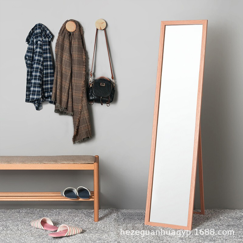 Nordic dressing mirror, full-length mirror, floor-standing fitting mirror, floor-to-ceiling mirror, dressing mirror, home student dormitory mirror