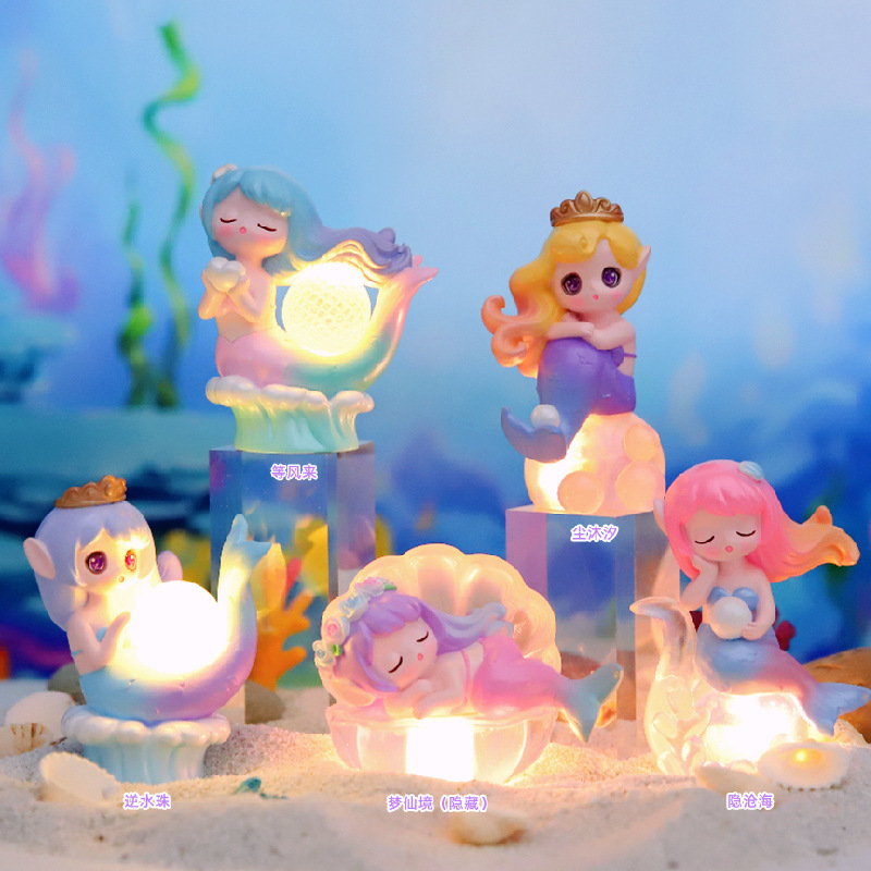 Manufacturer's Foam Mermaid Series Blind Box Girl Mermaid Trendy Toy Handmade Office Ornament Birthday Gift