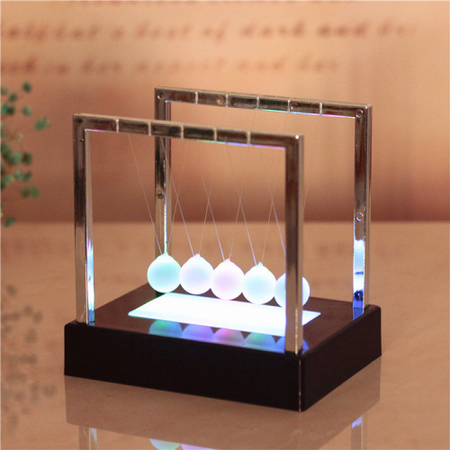 Luminous Newton pendulum ball pool ball bumper ball creative home desktop decoration gift ornaments new and unique gifts