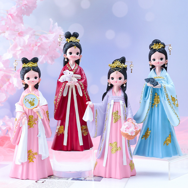 New ancient style Hanfu girl's princess ornaments girl's birthday gift home accessories creative travel commemorative gifts