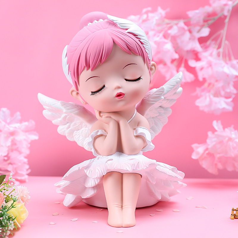 Creative new gift Bella Ballet Girl Large Capacity Coin Storage Vinyl Piggy Bank Student Gift Ornament