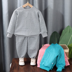 Boys' Autumn Suit New Girl Baby Sweater Two-piece Set Children's Casual Clothes Trendy Children's Clothes for Small and Medium-sized Children