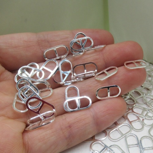 s925 sterling silver 8-shaped ring small accessories handmade diy red rope string accessories small pendant material manufacturer wholesale