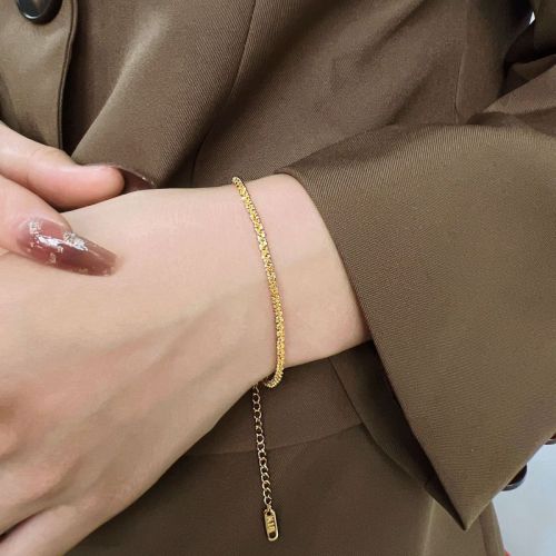 Sparkling Gypsophila Bracelet Women's Gypsophila Bracelet Ins Light Luxurious Temperament High-end 18k Gold Plated