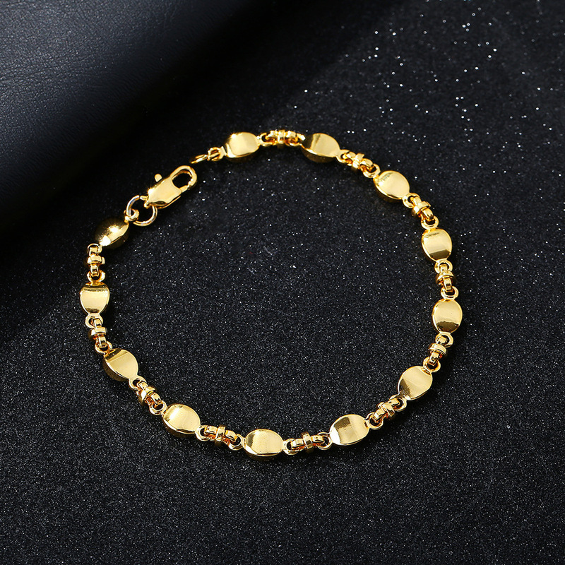 European and American jewelry bracelets and necklaces, 18K gold light luxury jewelry accessories, fashionable and simple new styles