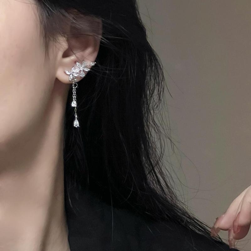 Beautiful dreamland ear bone clip without pierced ear clip women's ear accessories super fairy style tassel earrings earrings temperament