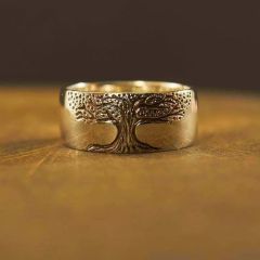 Dinghao temu AliExpress hot selling new retro ring European and American simple retro engraving tree of life ring