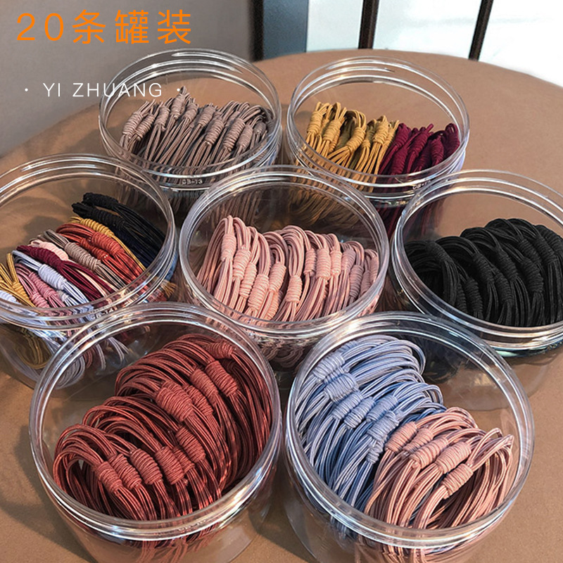 Korean Internet celebrity rubber band female headband Korean version ins simple hair tie hair small leather headband