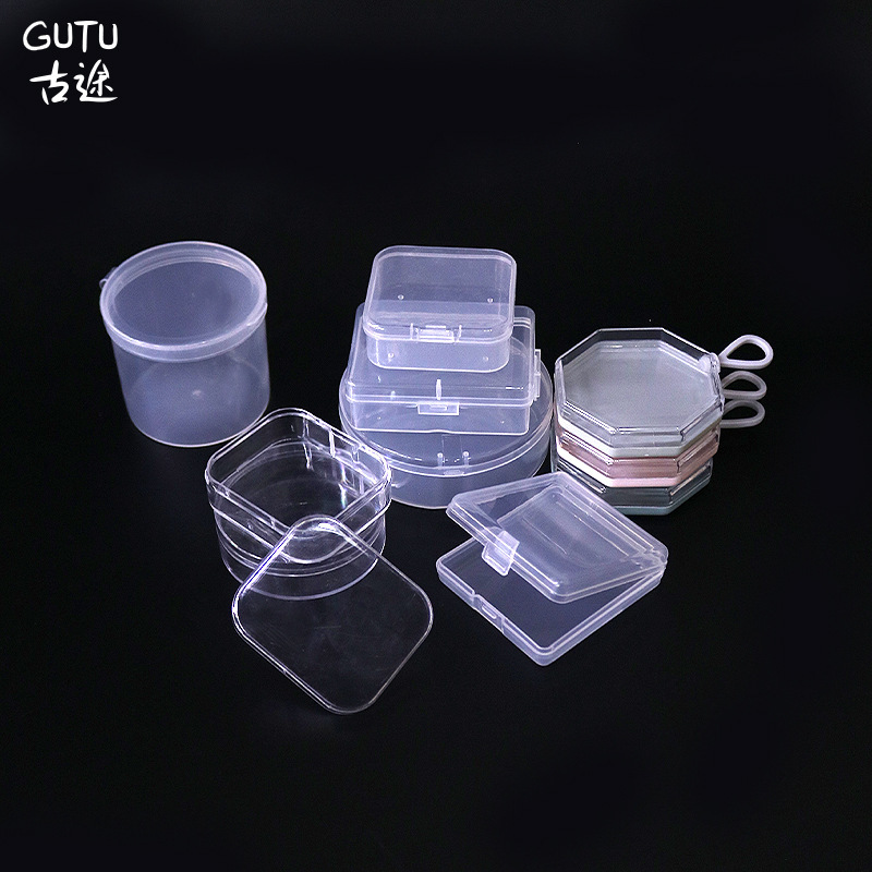 GUTU Beauty Egg Storage Box Cylinder Hanging Ring Box Air Cushion Powder Puff Box Egg Shell Portable Transparent Box