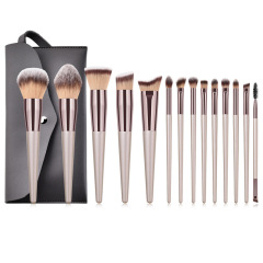 14 pcs champagne color makeup brushes with bag 14 pcs champagne color set beauty tools brush set foundation brush cross