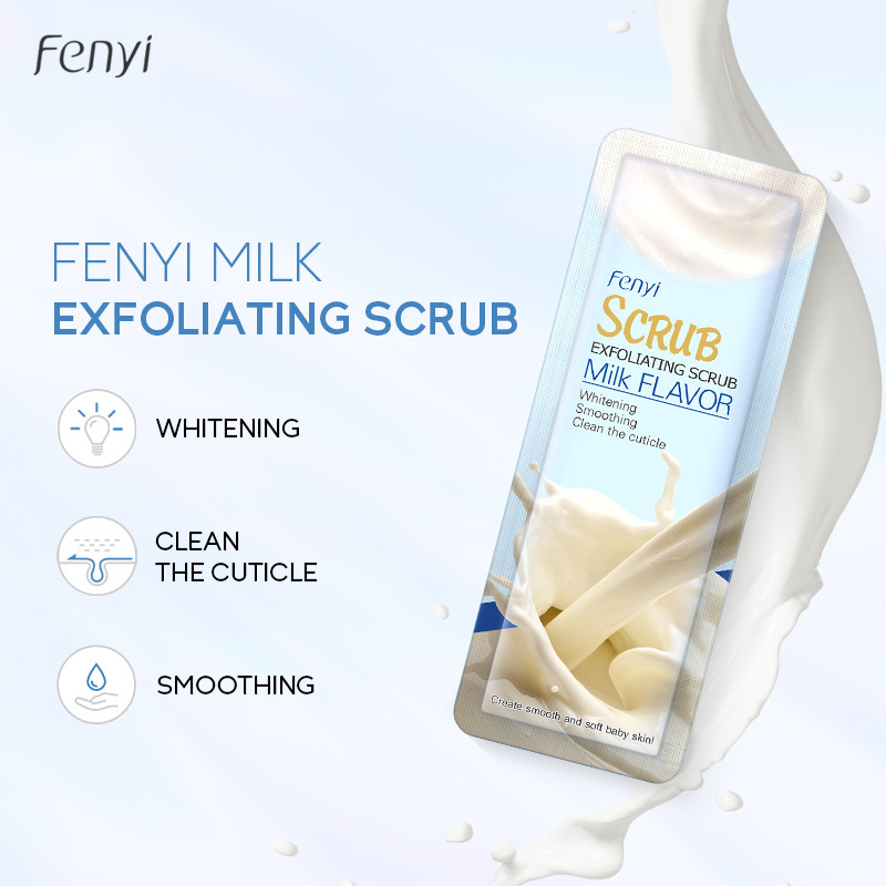 Fenyi light and smooth milk-scented scrub 3g trial pack 1 piece