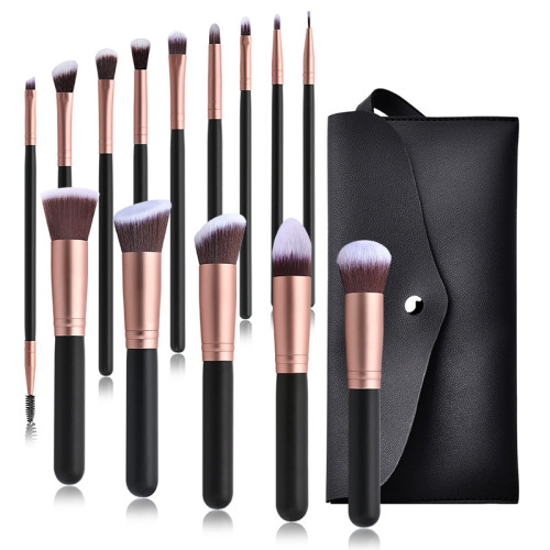 14 pcs makeup brush set 5 big 9 small makeup brush tools makeup brushes wholesale Amazon silver black gold black