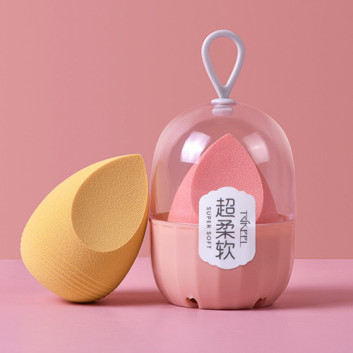Chuan Qi'er's soft wet and dry beauty egg becomes larger when exposed to water, does not absorb powder, gourd powder puff water droplets, obliquely cut makeup egg