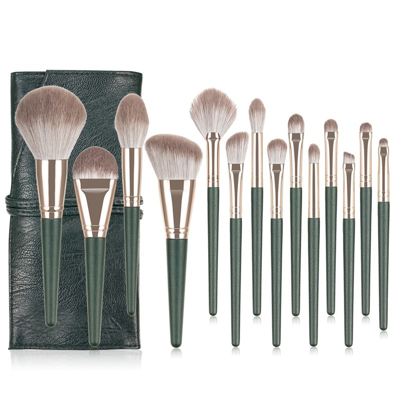Green Cloud Makeup Brush Set Foundation Brush Eyeshadow Brush Loose Powder Brush Blush Brush Beauty Tools Factory