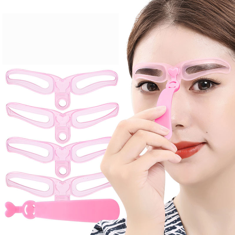 Three-generation eyebrow card handheld three-dimensional eyebrow card for beginners, eyebrow assistant, lazy eyebrow sticker, eyebrow trimming tool wholesale