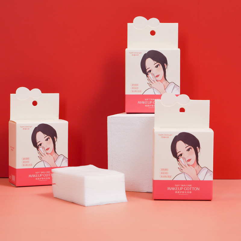 Wet compress cotton 40 pieces makeup remover cotton women's face eye lip makeup remover travel special small packaging thin section
