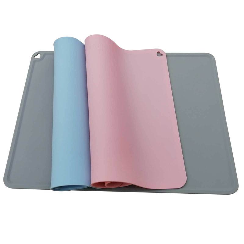 New platinum silicone placemats, first grade student placemats, table mats, pet placemats, daily dining, kitchen and drink utensils