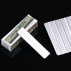 Eyebrow trimming blade 10 pieces, tattoo makeup artist eyebrow razor stainless steel eyebrow razor blade makeup tool