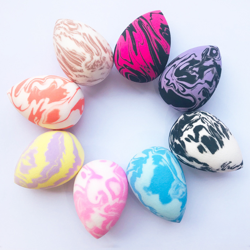 sunny beauty egg LOGO makeup sponge two-color mixed color gourd water drop puff tool defect makeup egg