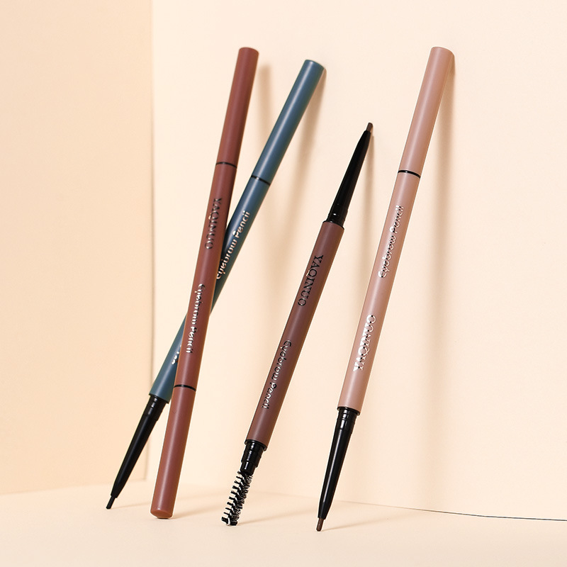Yakino Morandi eyebrow pencil plus refill 1+1 fine core long-lasting color waterproof and sweat-proof non-fading makeup pencil