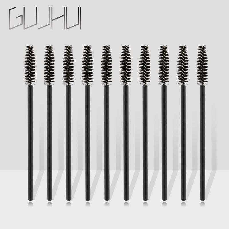 50 pieces disposable eyelash brush, eyelash curler, cream brush, comb, eyelash wand, lip brush, eye shadow brush, beauty makeup