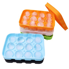 12-hole silicone ice ball mold, buckle design is not easy to leak when filling with water, hotel ice making equipment