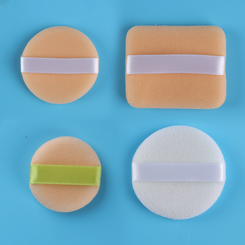 Double-sided flocked powder puff for makeup setting, ultra-thin powder puff, short pile loose powder, dense honey powder puff, replacement powder puff, loose powder puff