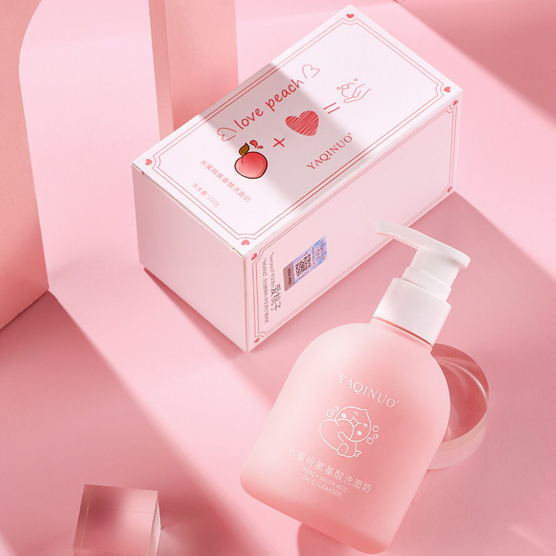 Yakino Peach Amino Acid Facial Cleanser Mild Moisturizing Moisture Locking Oil Control Facial Cleanser Amino Acid